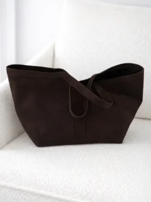 Torba zamszowa shopper bag