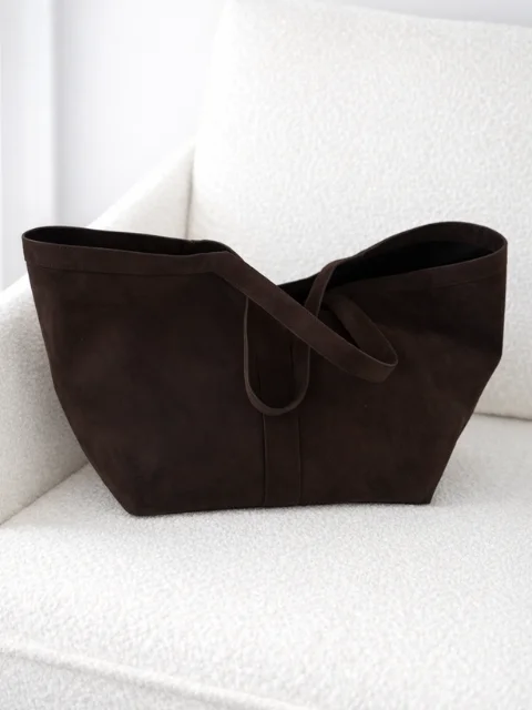 Torba zamszowa shopper bag