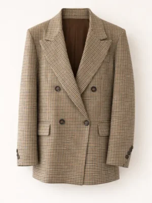 Marynarka oversize w drobną kratę. Marynarka oversize w drobną kratę