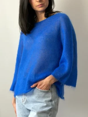 Miękki sweter z kid moheru
