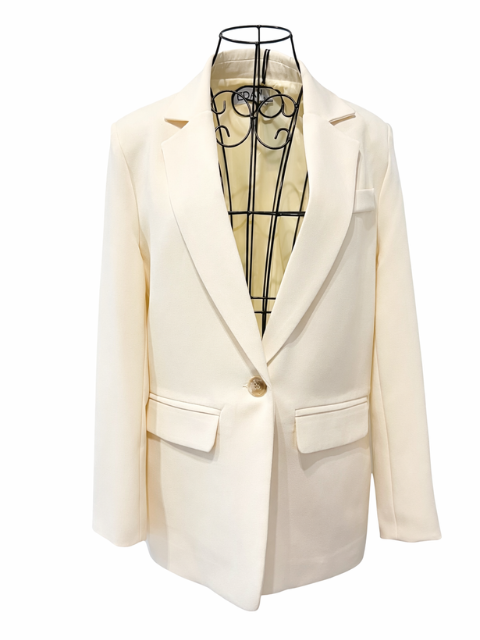 Ponadczasowa, elegancka marynarka. Kremowa marynarka