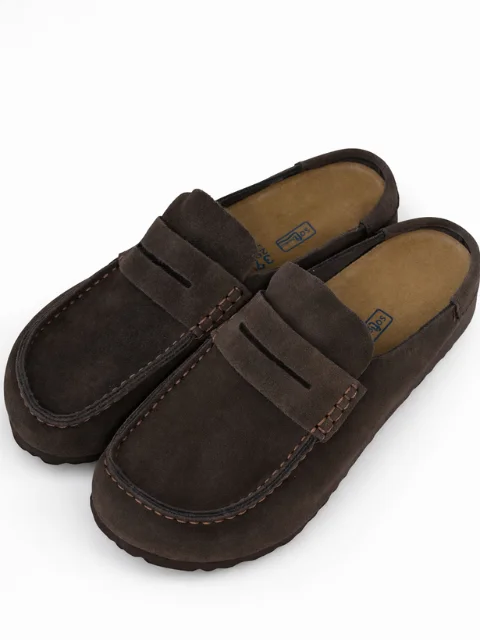 Buty wsuwane zamszowe