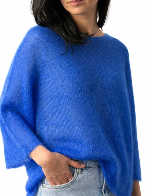 Miękki sweter z kid moheru