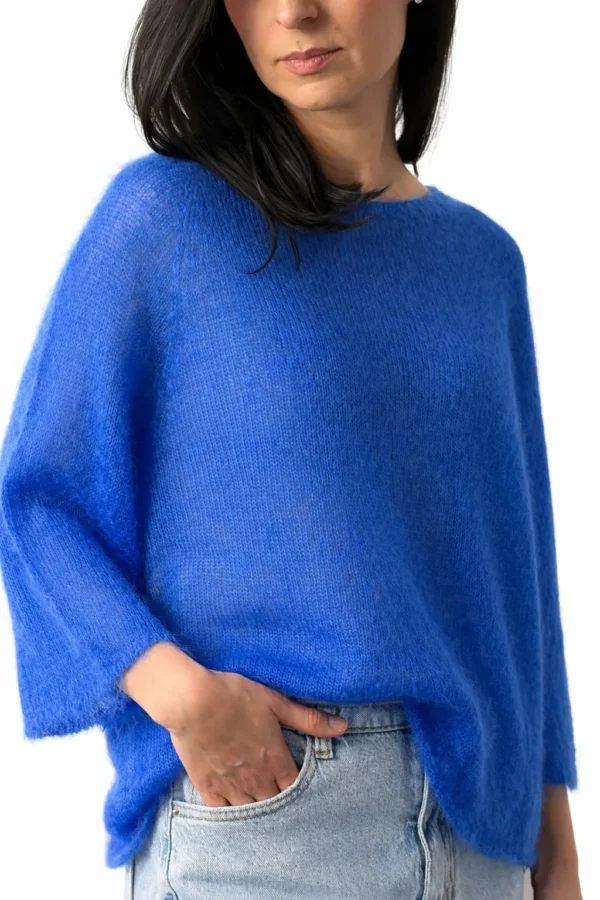 Miękki sweter z kid moheru