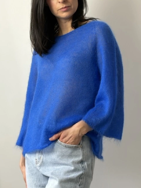 Miękki sweter z kid moheru