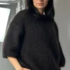 Delikatny sweter z kid moheru