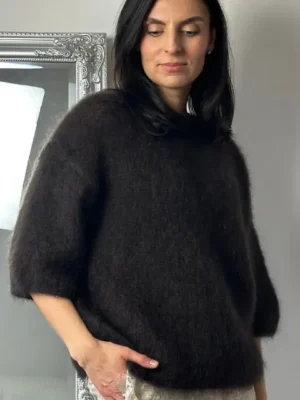 Delikatny sweter z kid moheru