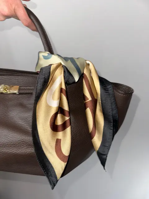 Skórzana torebka – czekoladowy brąz